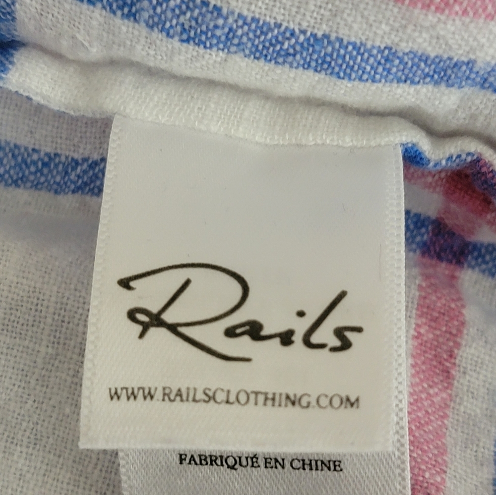 Rails Whitney Button Down Short Sleeve Plaid High… - image 6